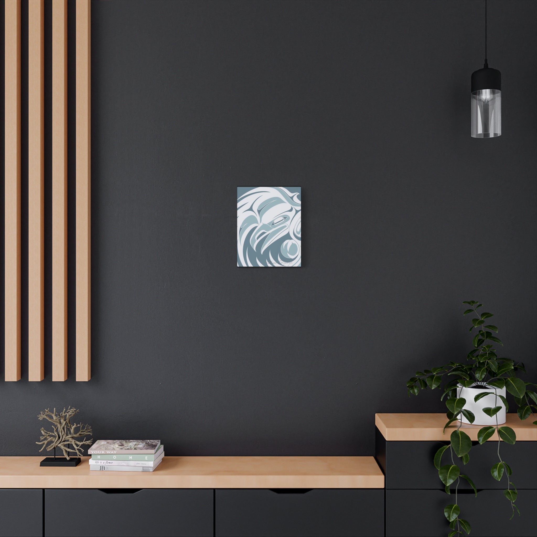 Raven Crow Modern Abstract Canvas Art