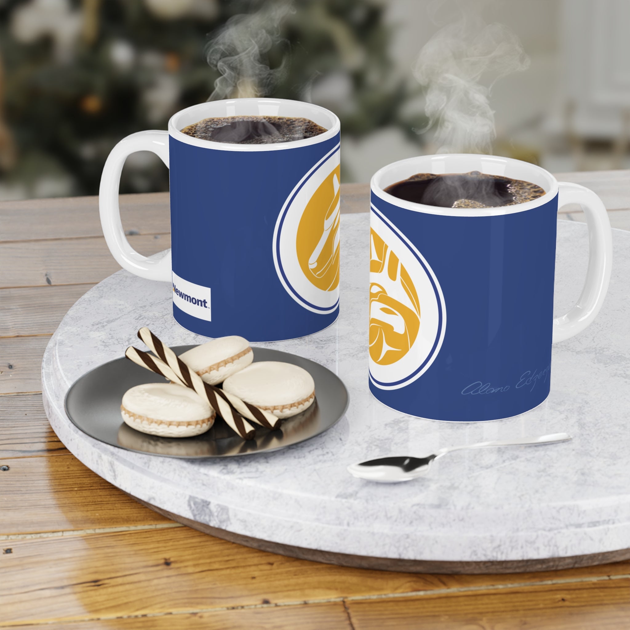 Newmont Ceramic Coffee Mug with Unique Design - Perfect for Home or Office
