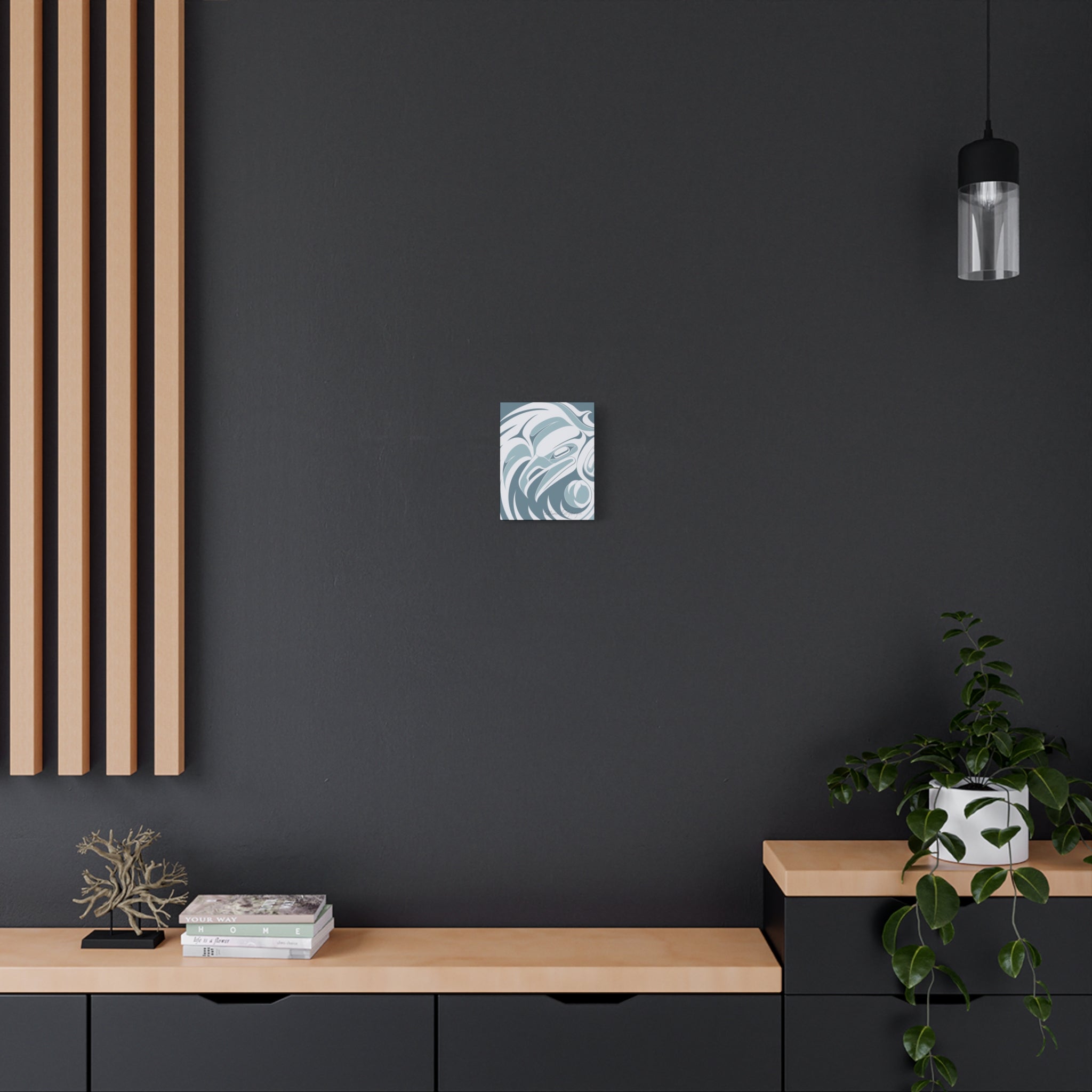 Raven Crow Modern Abstract Canvas Art