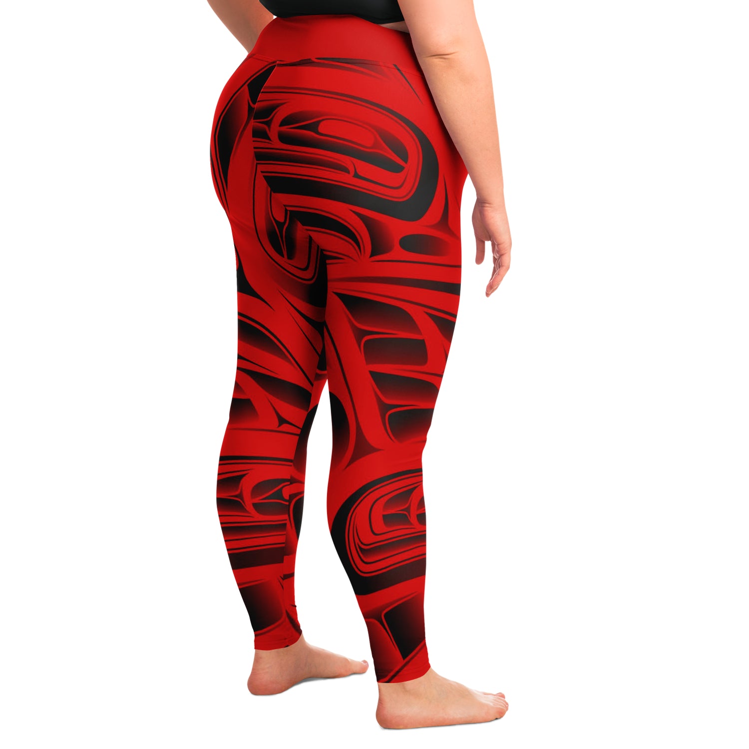 Red Plus Size Leggings