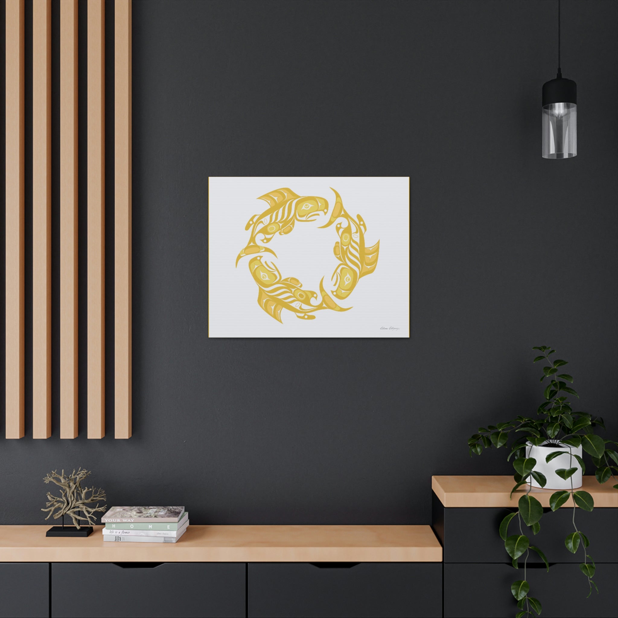 Fall Salmon Cycle Canvas 2023