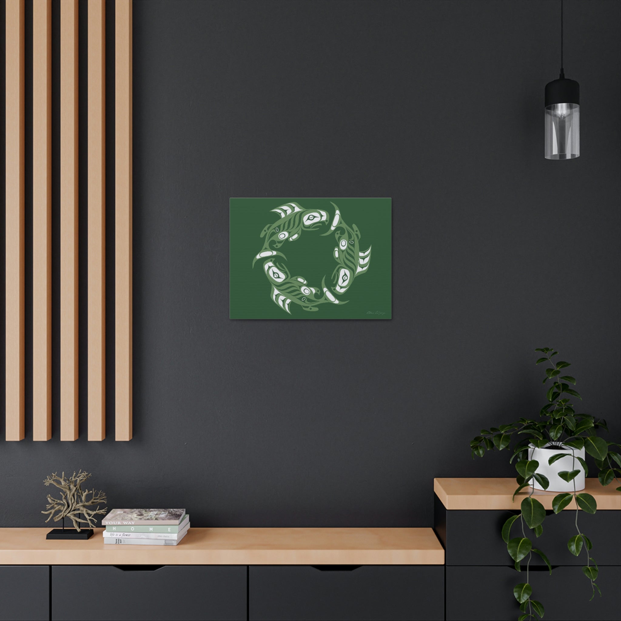 Deep Ocean Salmon Canvas 2023