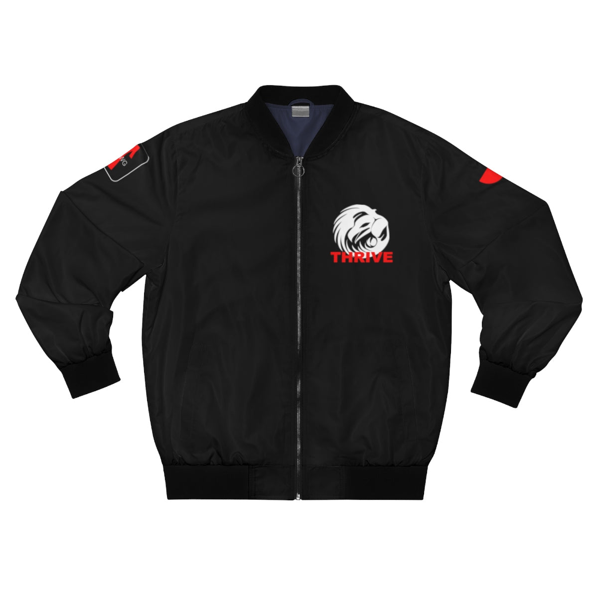 Men's Black Thrive Bomber Jacket