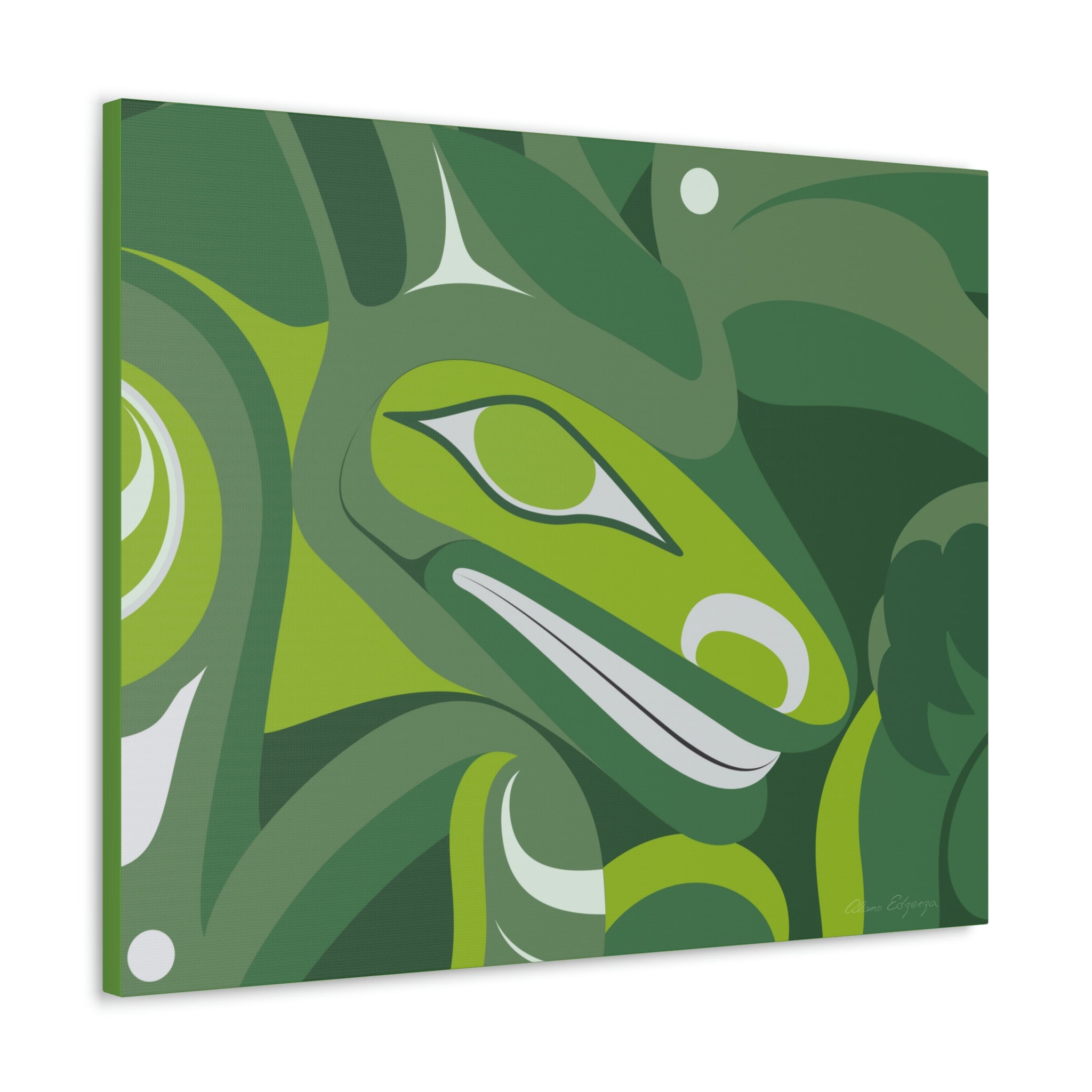 Jade Timber Wolf on Canvas 2023