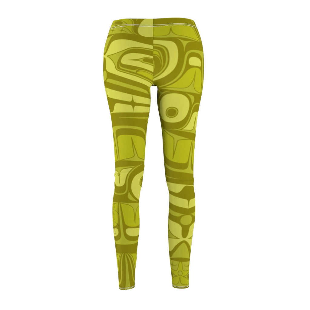 light green formline on Women's Cut & Sew Casual Leggings