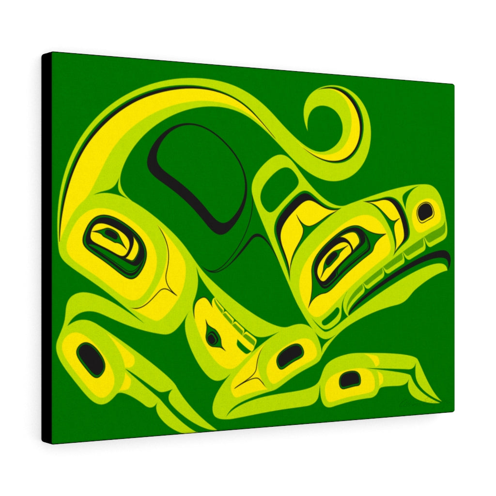 green ceyote on Canvas Gallery Wraps