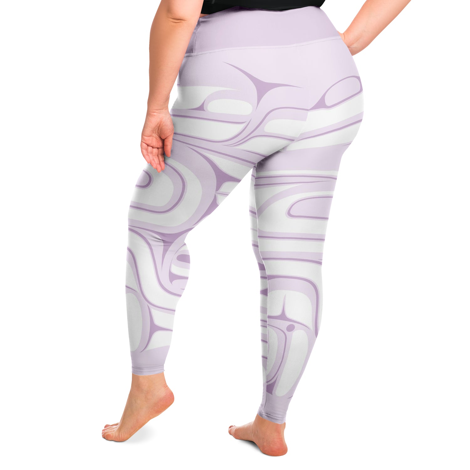 Light Purple Plus Size Leggings