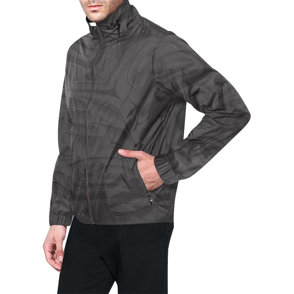 Carbon mens  Hooded Windbreaker (Model H23)