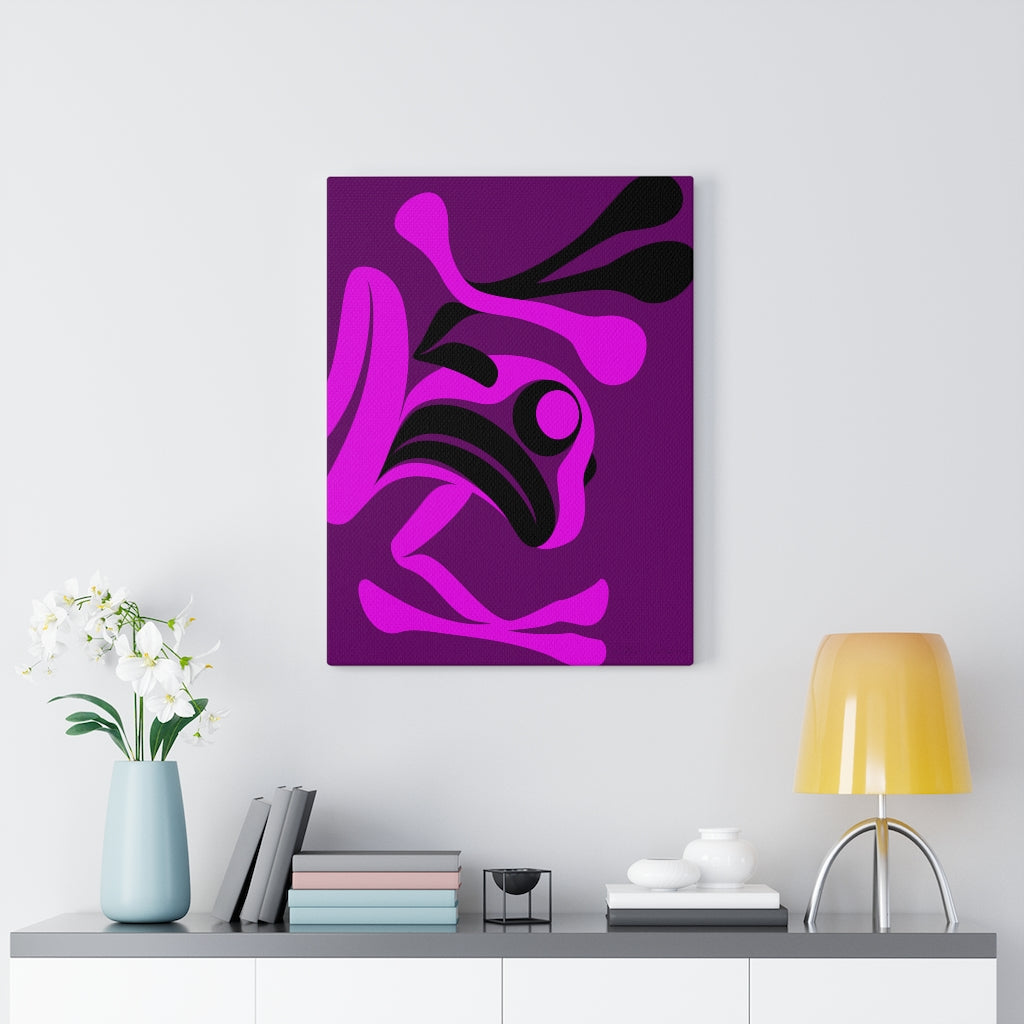 The Story Teller on Purple Canvas Gallery Wraps