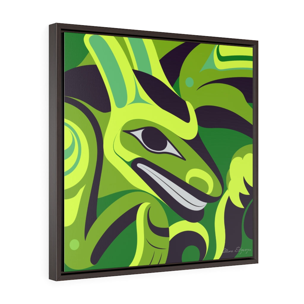 Formite on Green Framed Premium Gallery Wrap Canvas