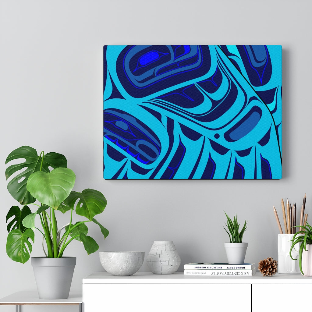 blue raven on Canvas Gallery Wraps