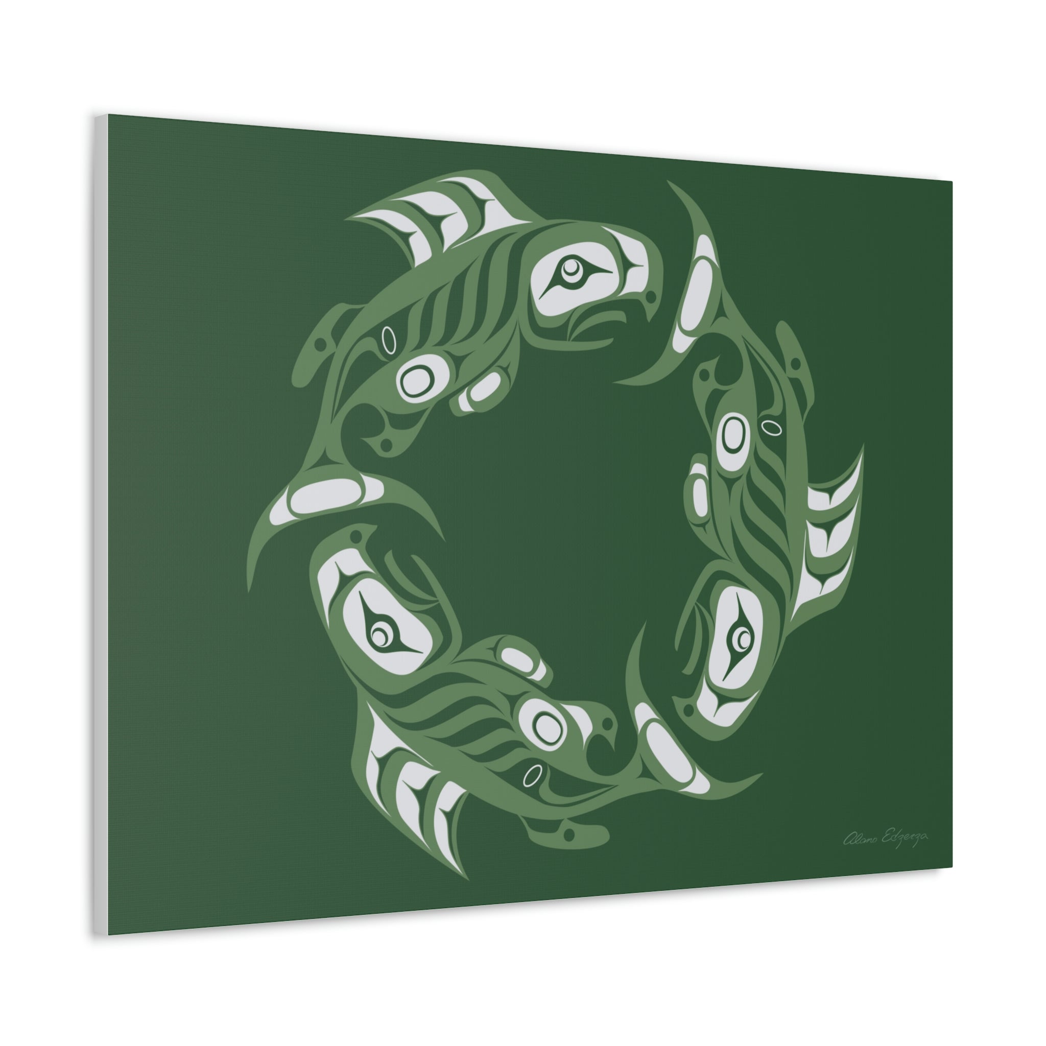 Deep Ocean Salmon Canvas 2023