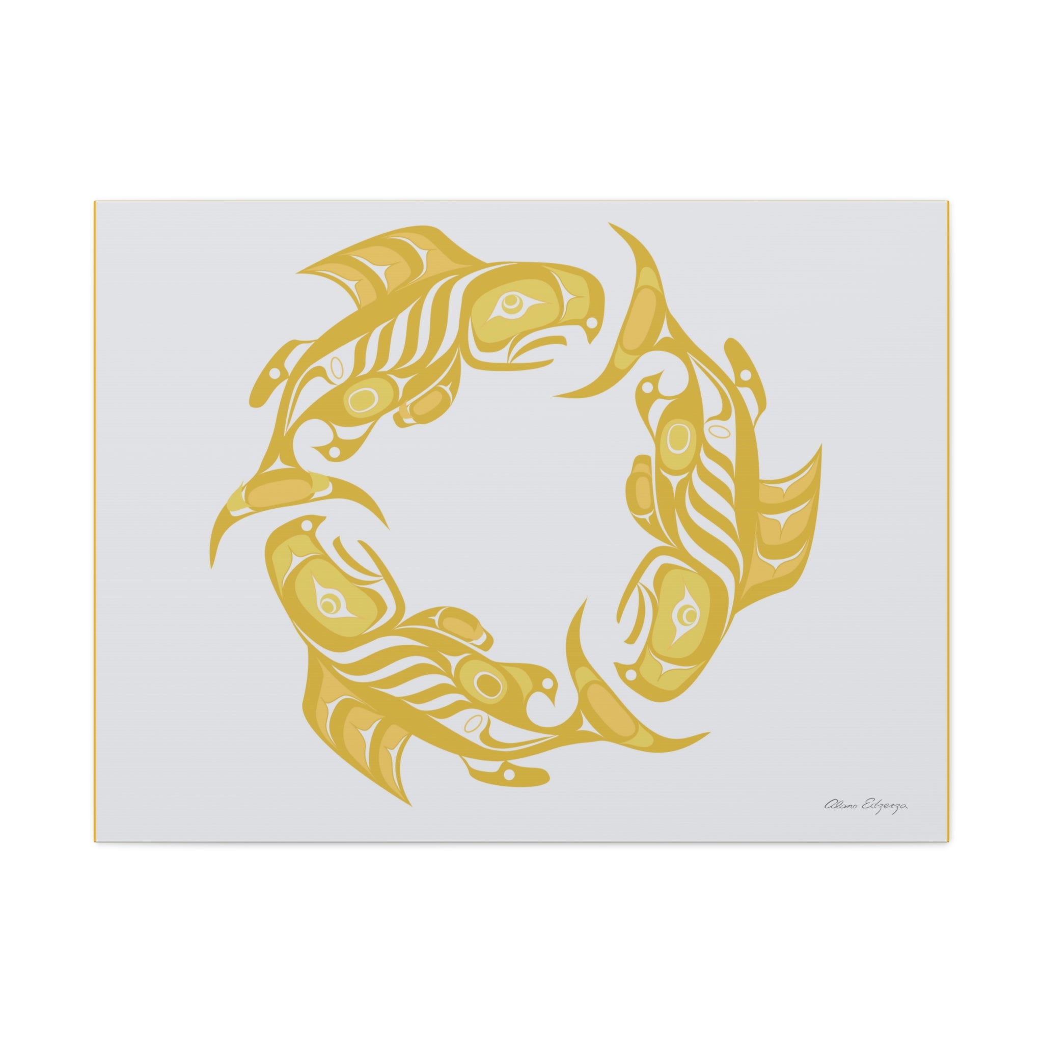 Fall Salmon Cycle Canvas 2023