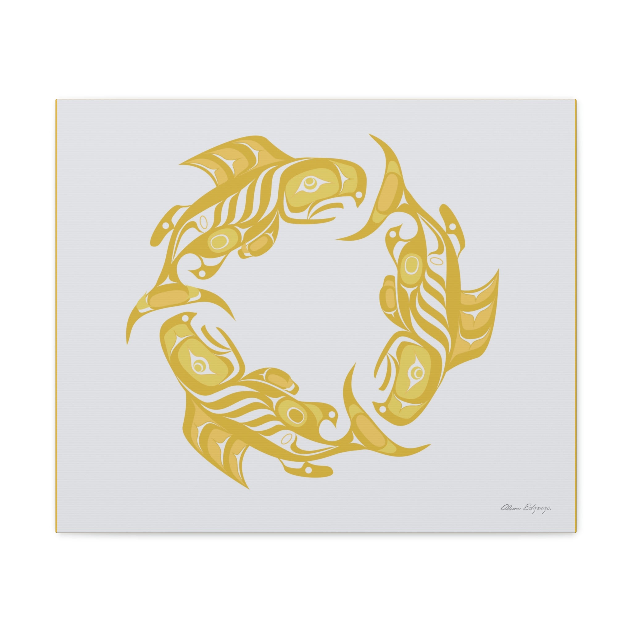 Fall Salmon Cycle Canvas 2023