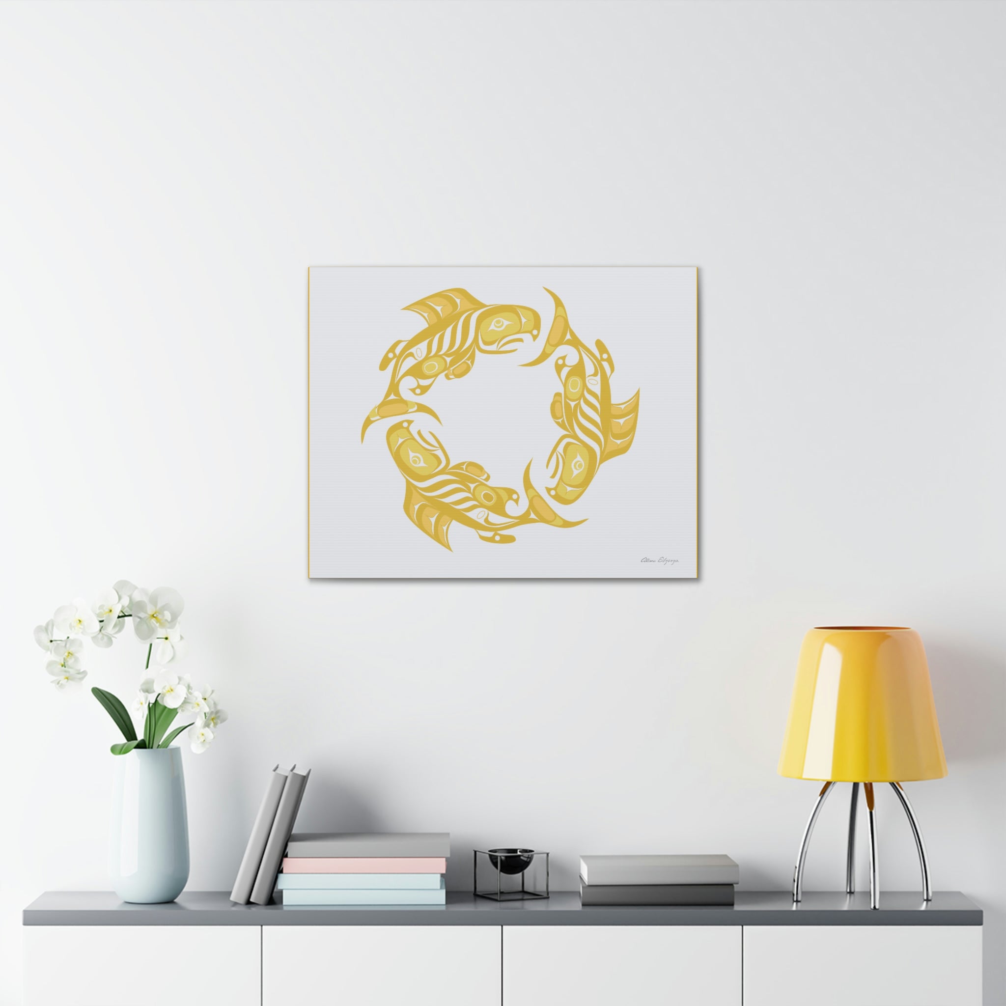 Fall Salmon Cycle Canvas 2023
