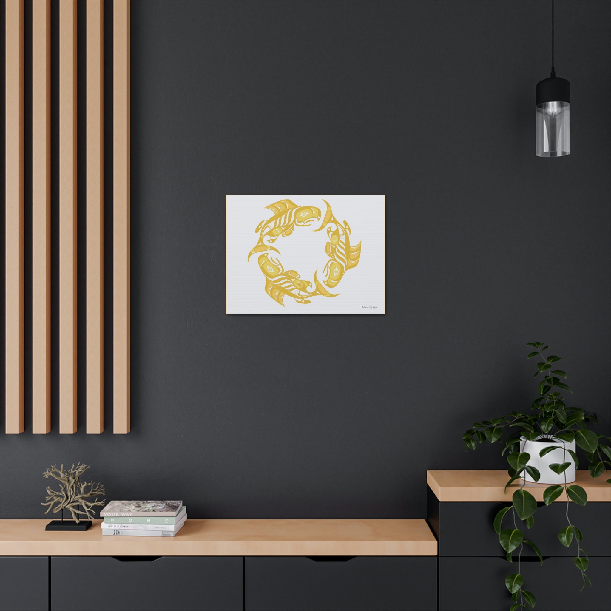Fall Salmon Cycle Canvas 2023