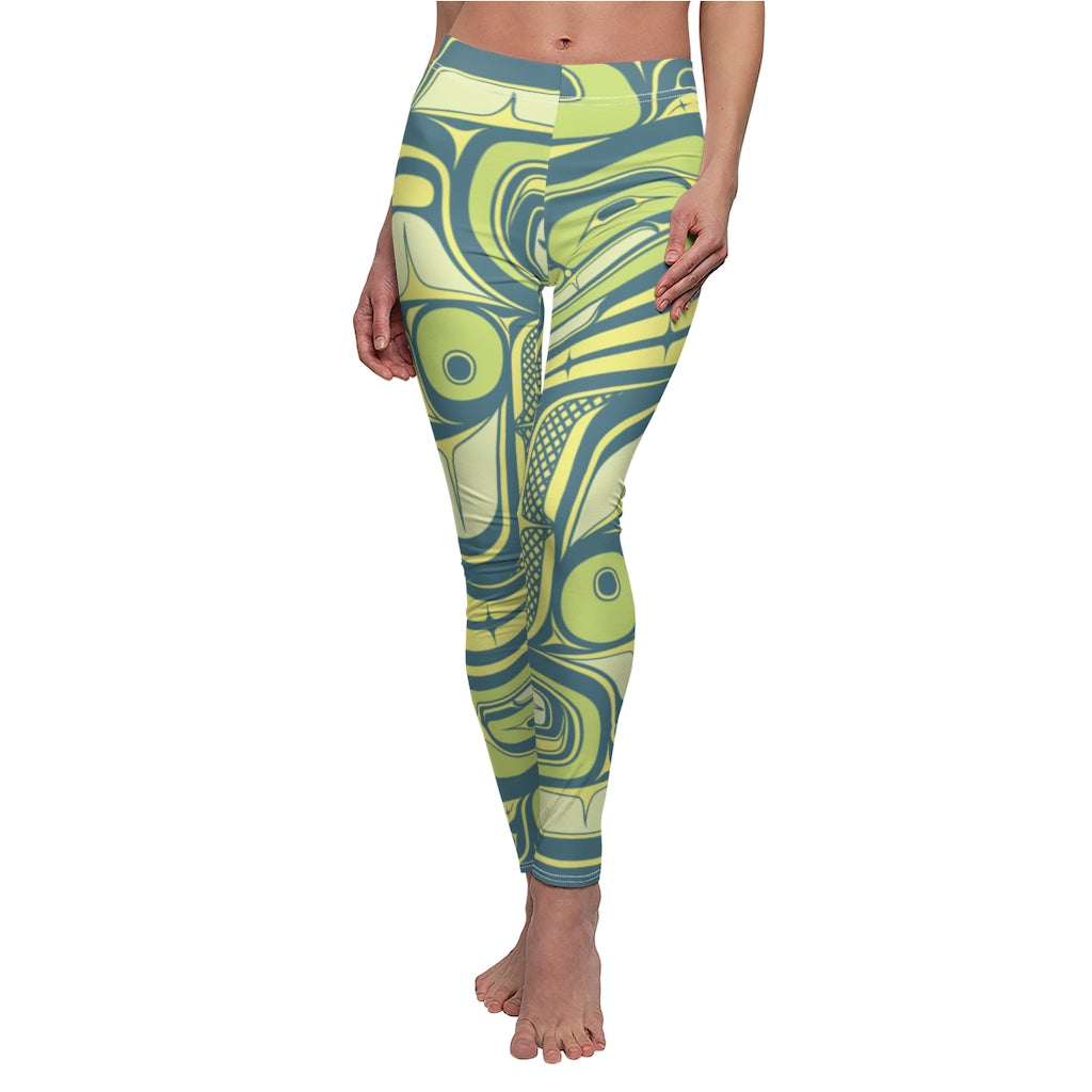 Lime Chief of the Sky Leggings