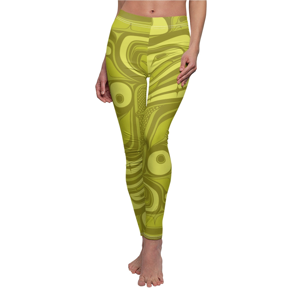 light green formline on Women's Cut & Sew Casual Leggings
