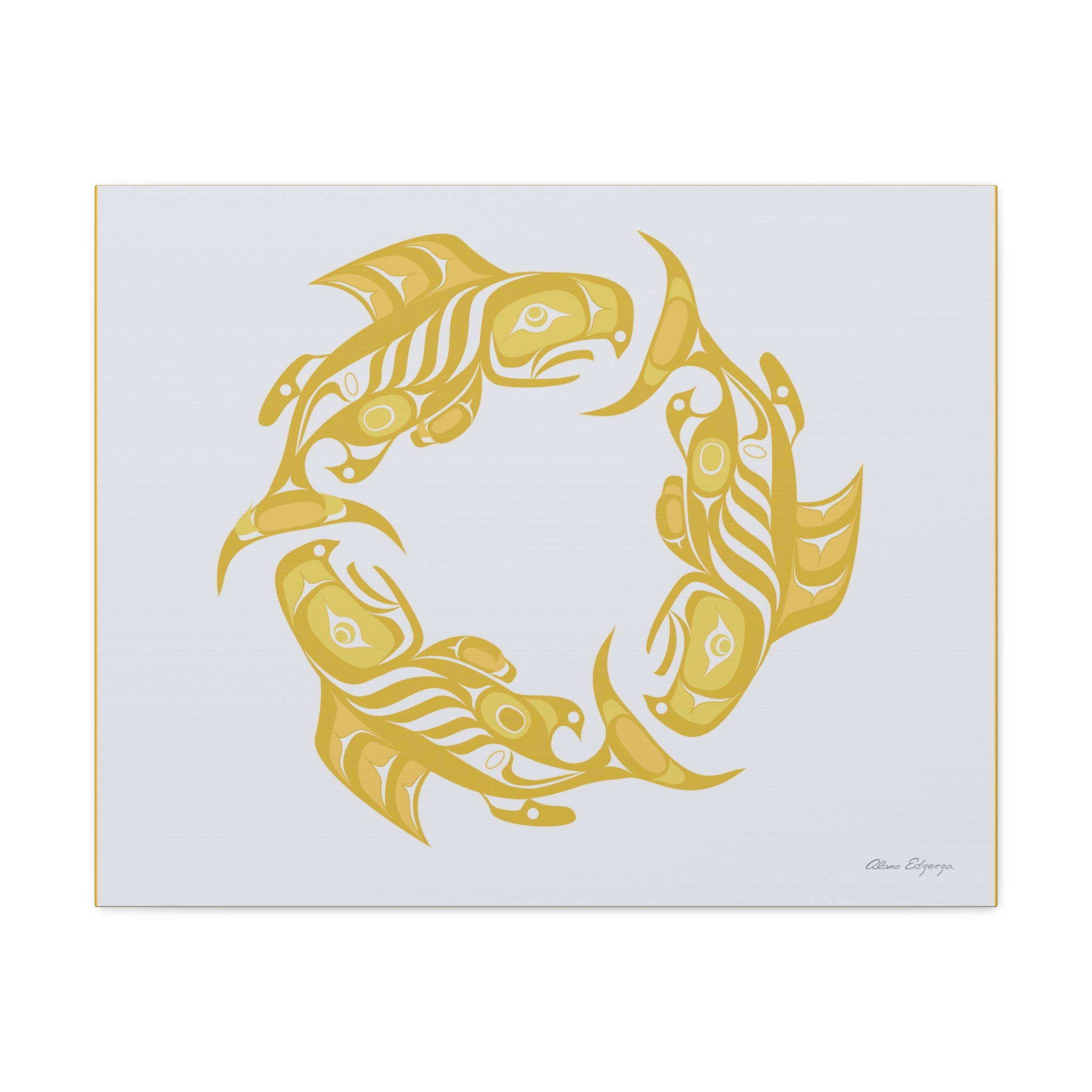 Fall Salmon Cycle Canvas 2023