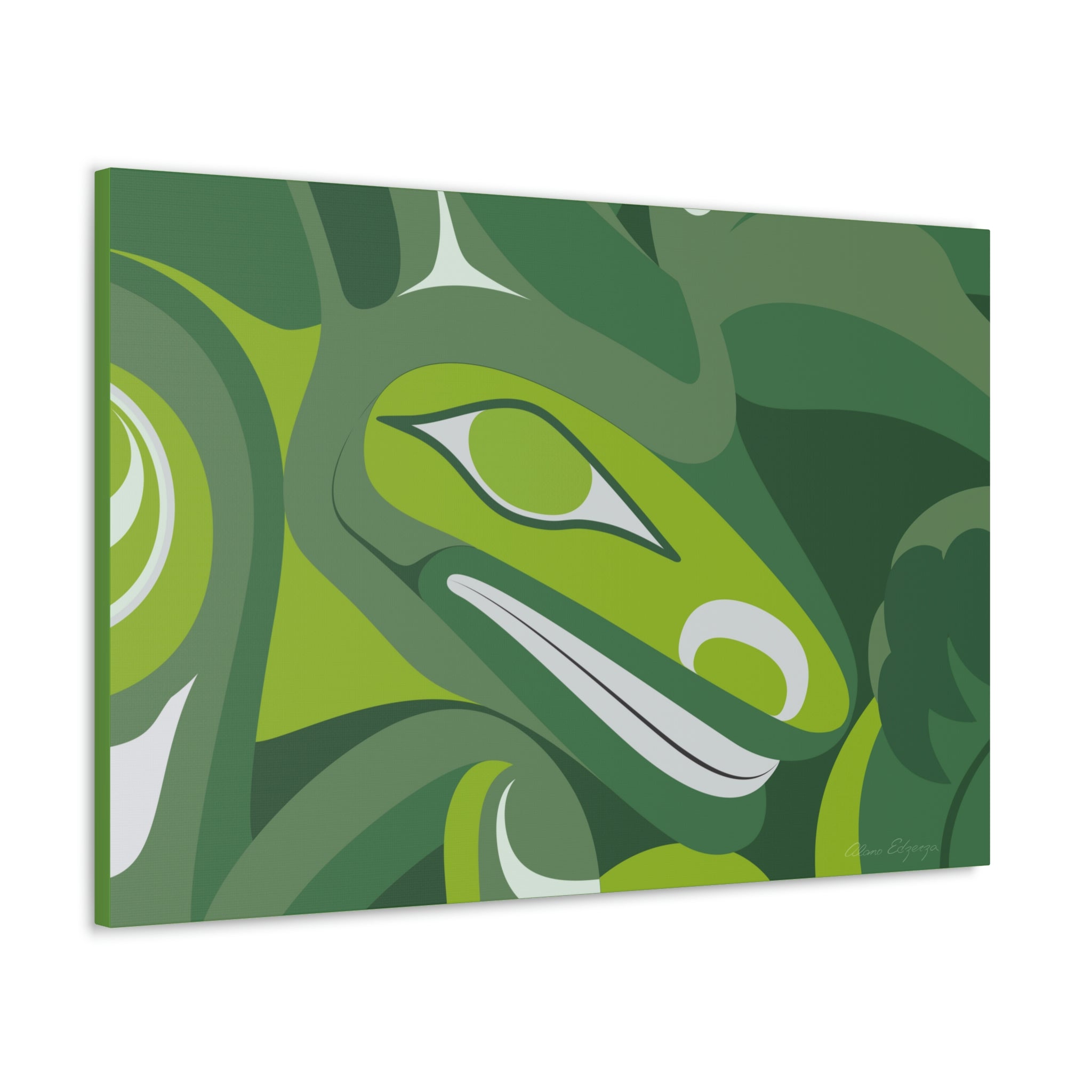 Jade Timber Wolf on Canvas 2023