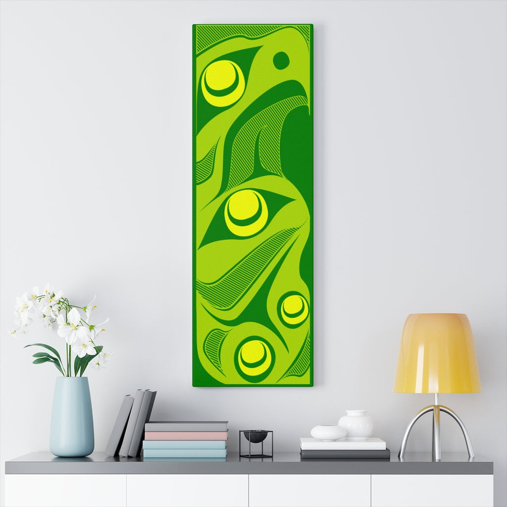 green hawk on Canvas Gallery Wraps