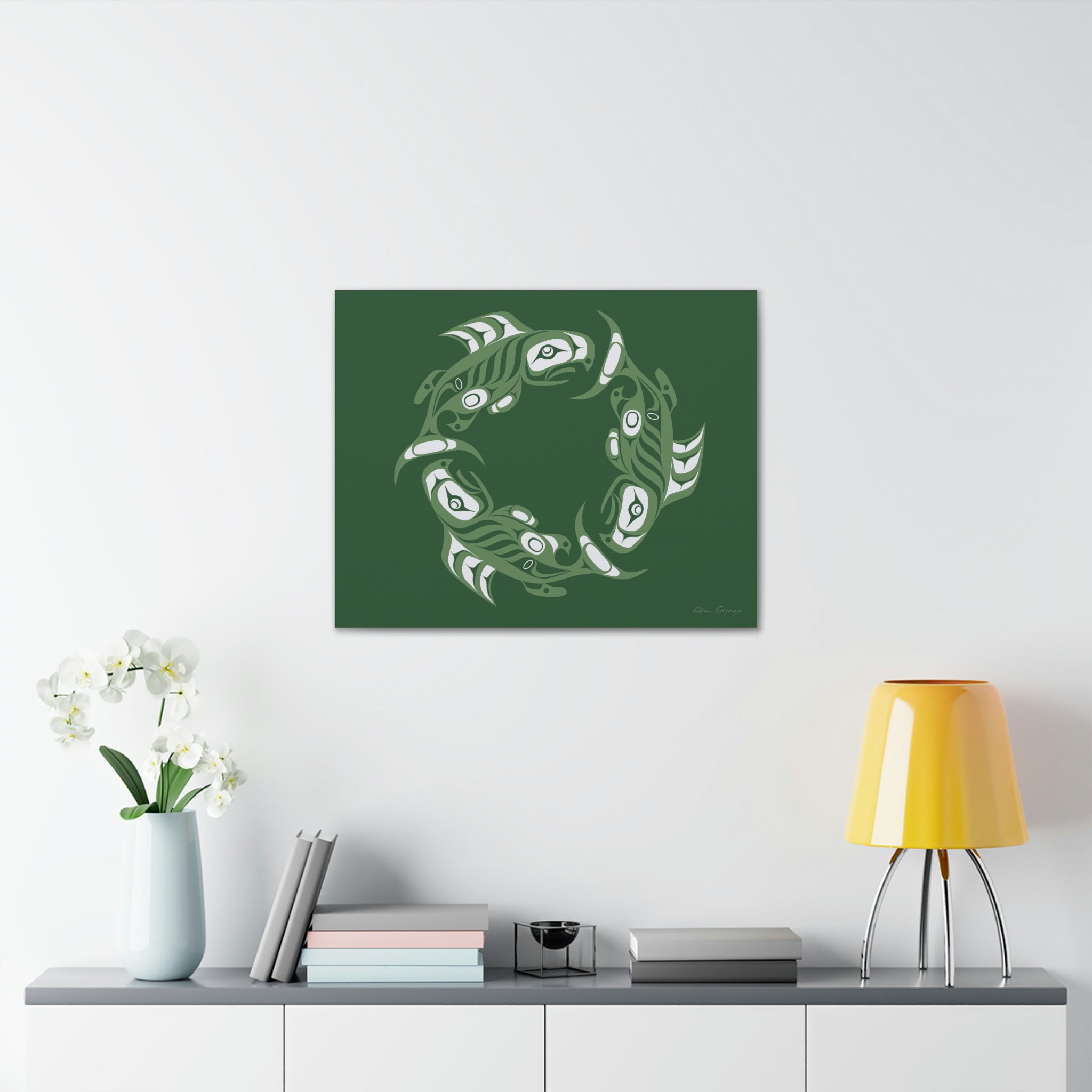 Deep Ocean Salmon Canvas 2023