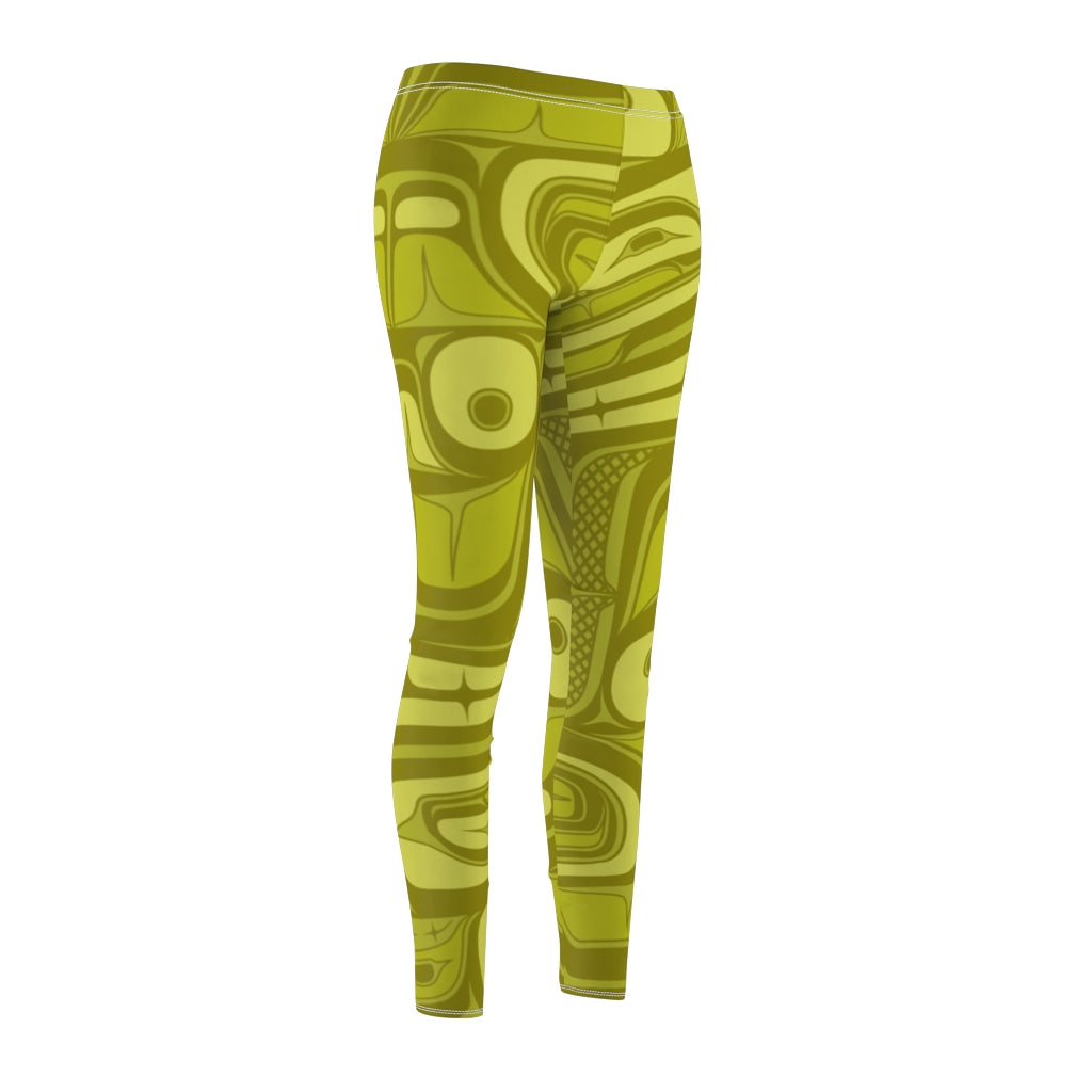 light green formline on Women's Cut & Sew Casual Leggings