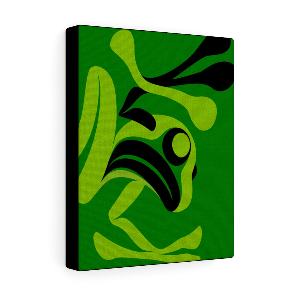 The Story Teller on Green Canvas Gallery Wraps