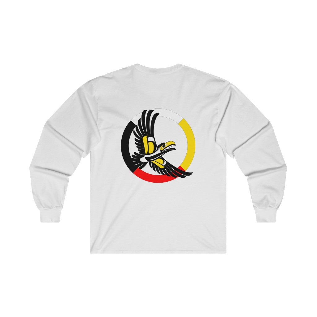 Men`s Raven Medicine Wheel Long Sleeve Tee