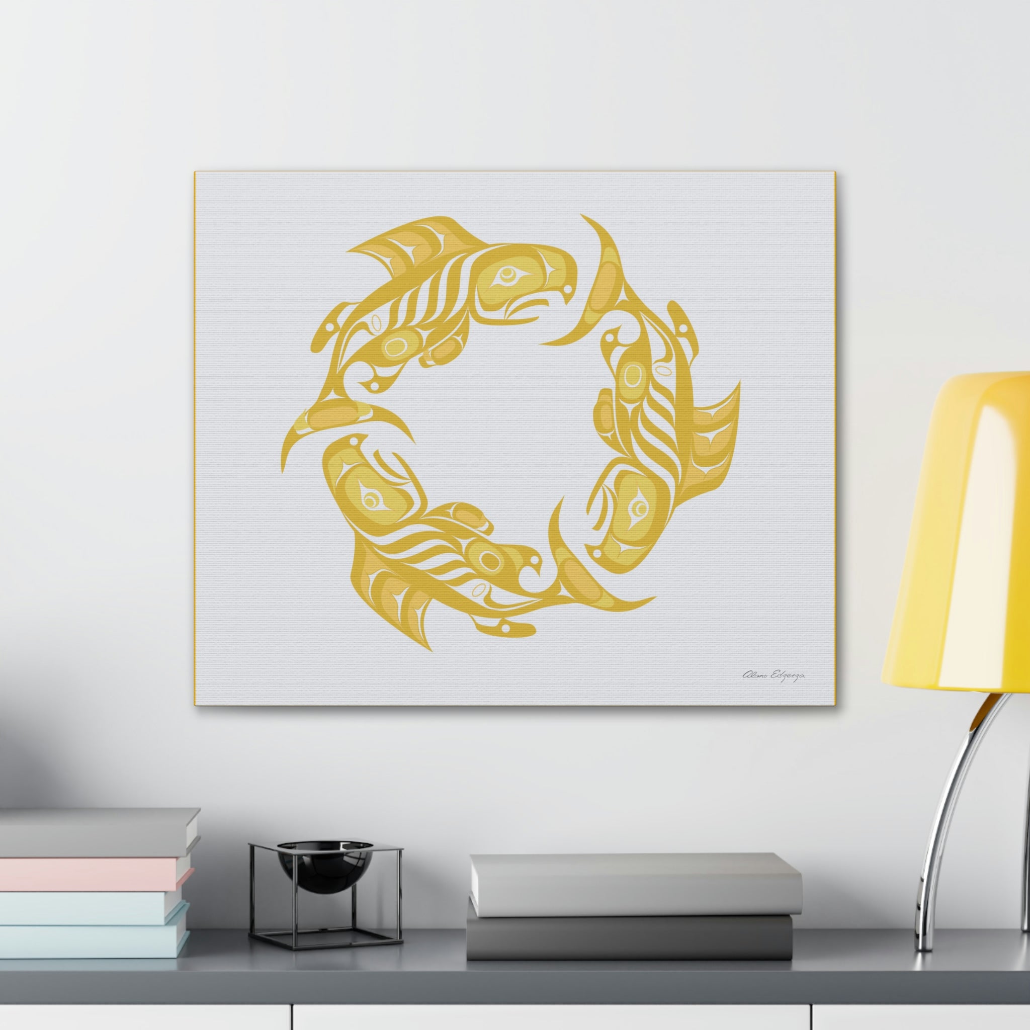 Fall Salmon Cycle Canvas 2023