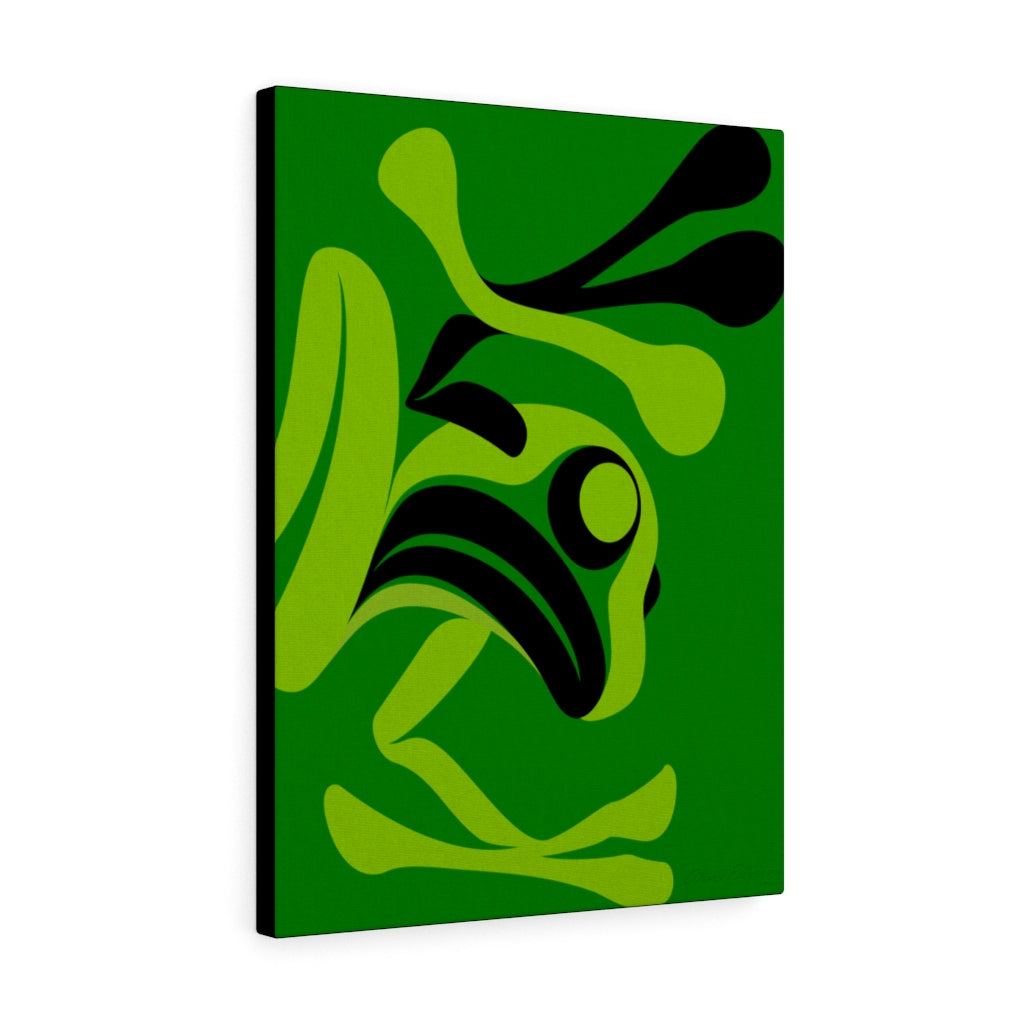 The Story Teller on Green Canvas Gallery Wraps