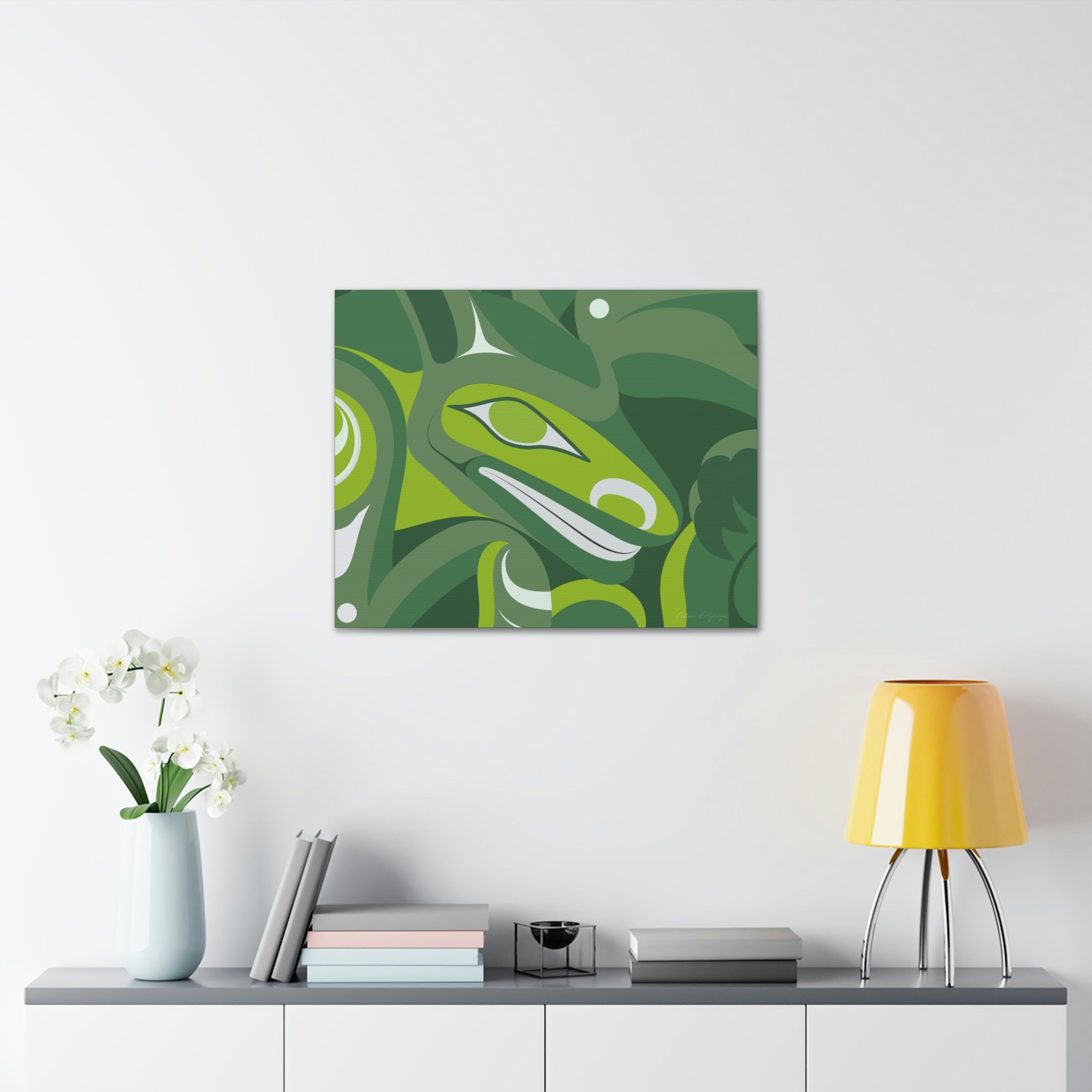 Jade Timber Wolf on Canvas 2023