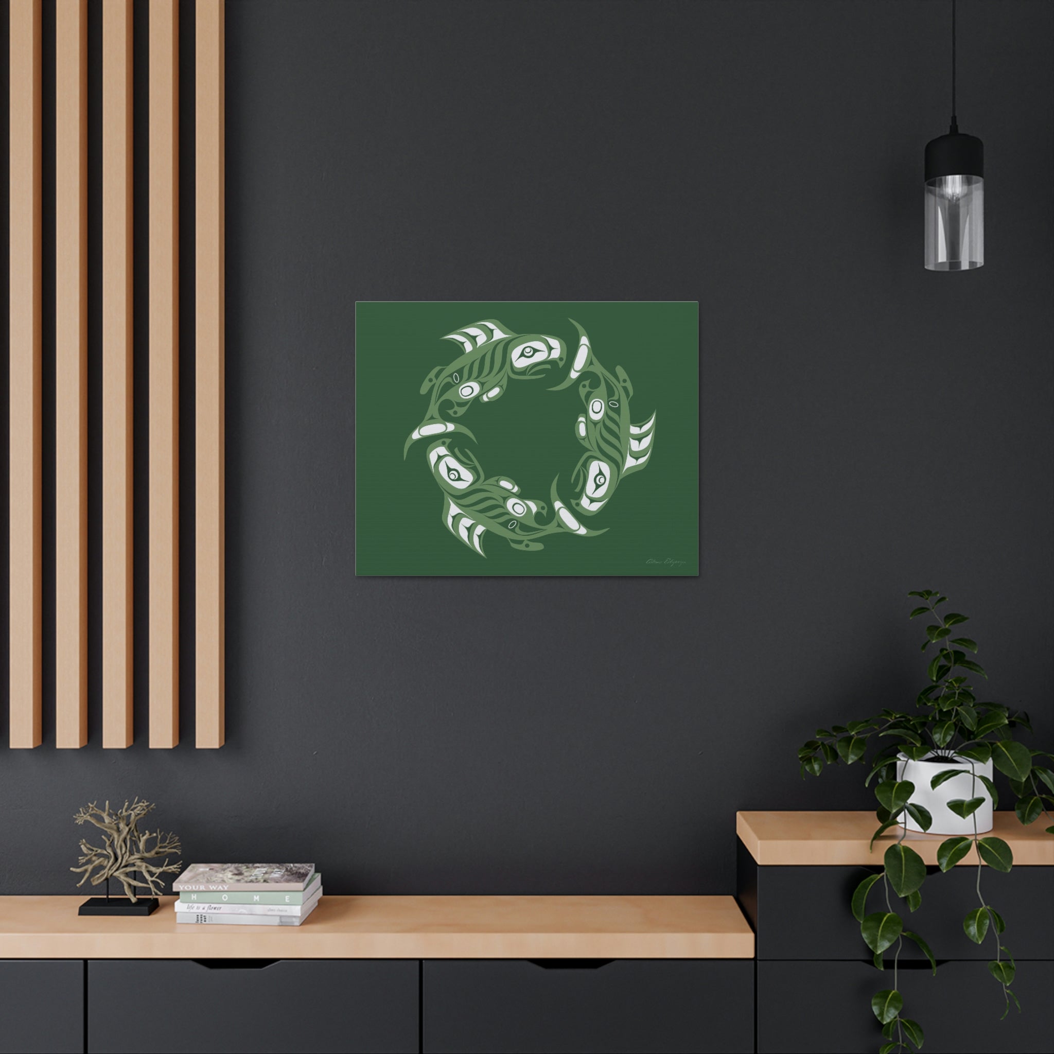 Deep Ocean Salmon Canvas 2023