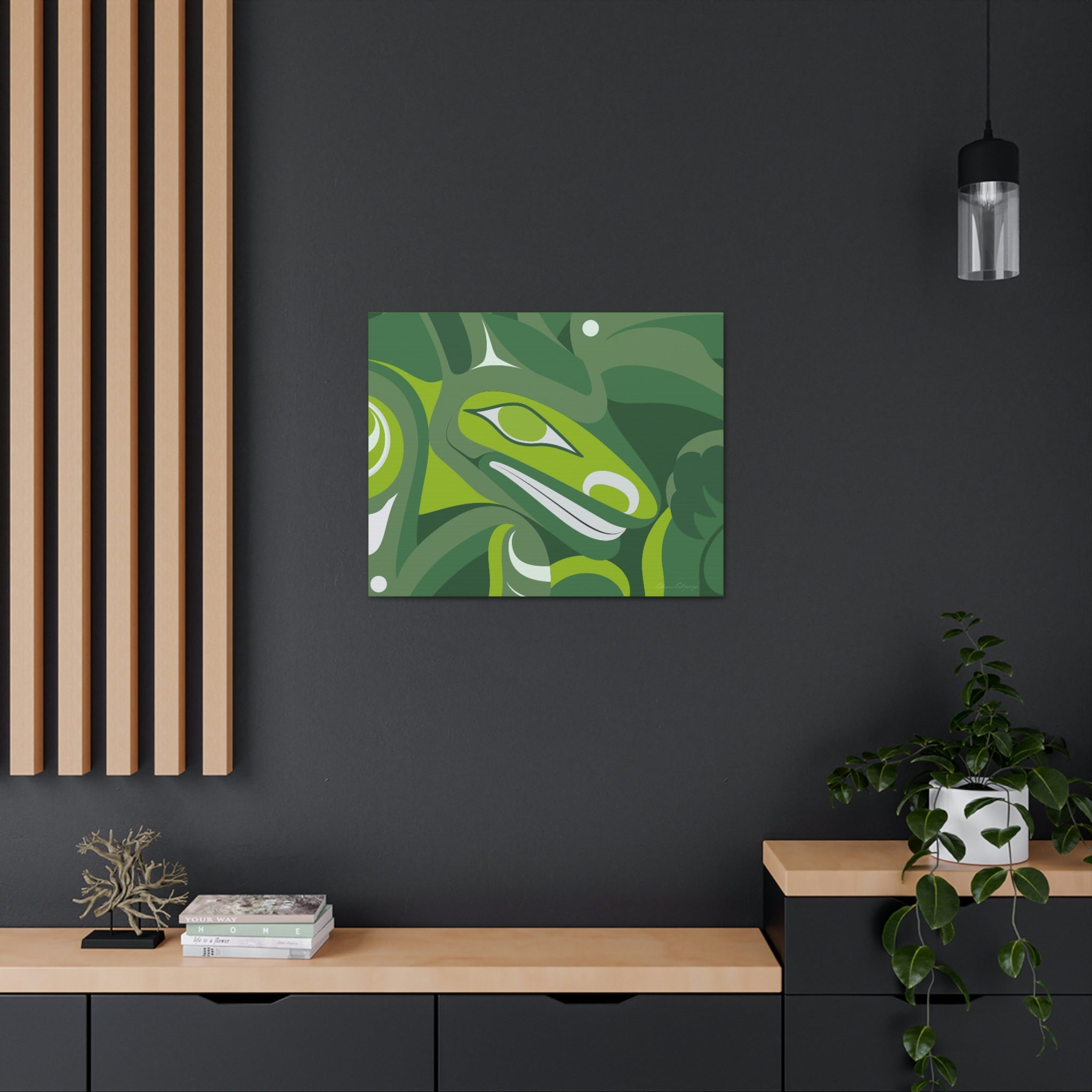 Jade Timber Wolf on Canvas 2023