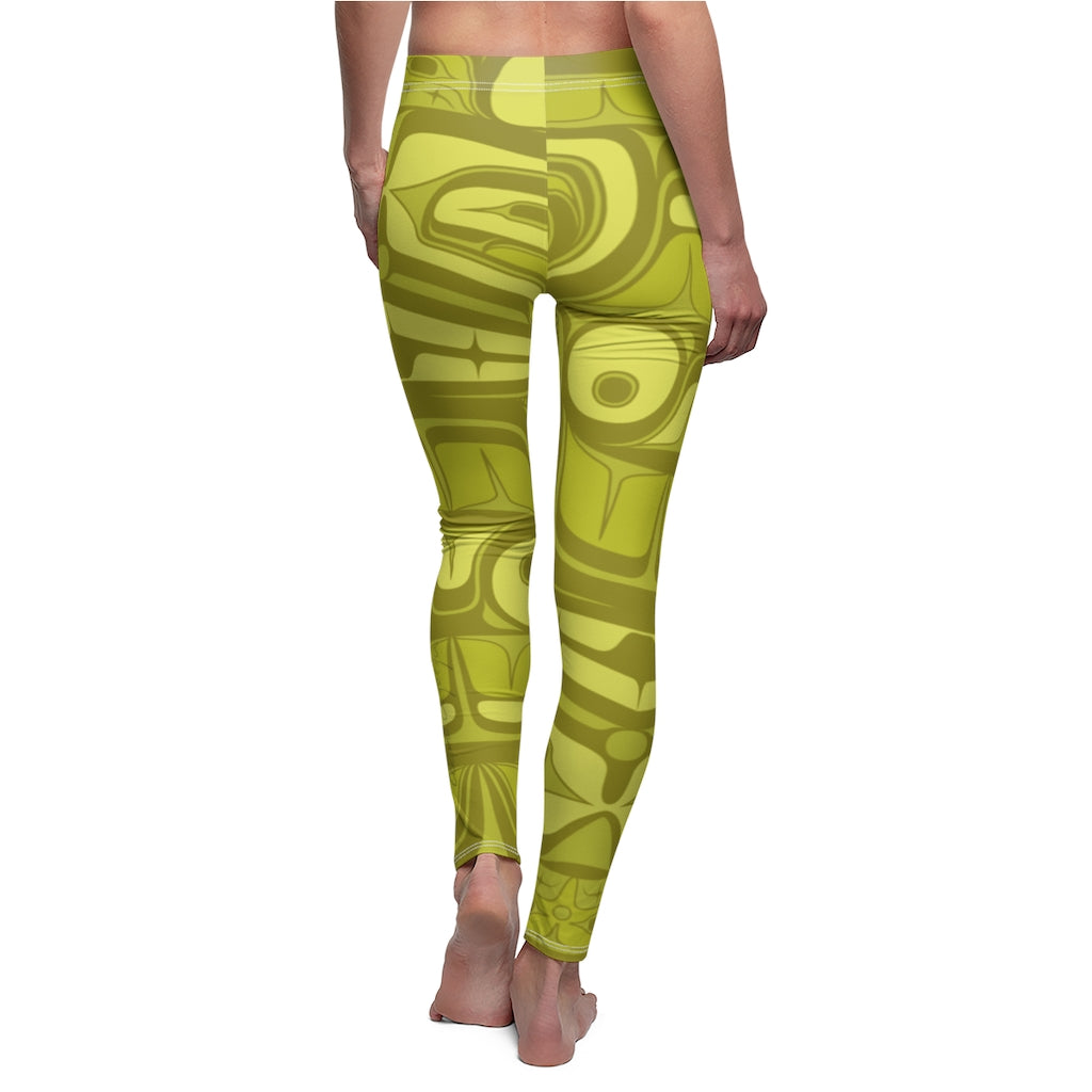 light green formline on Women's Cut & Sew Casual Leggings