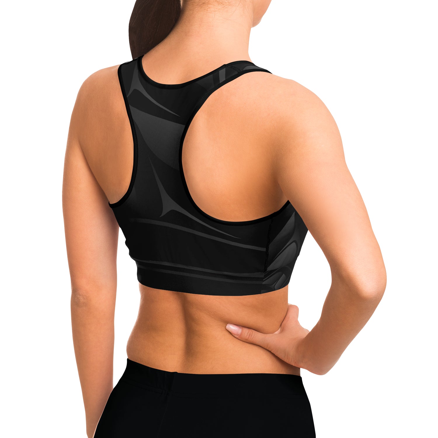 Black Chilkat Sports Bra