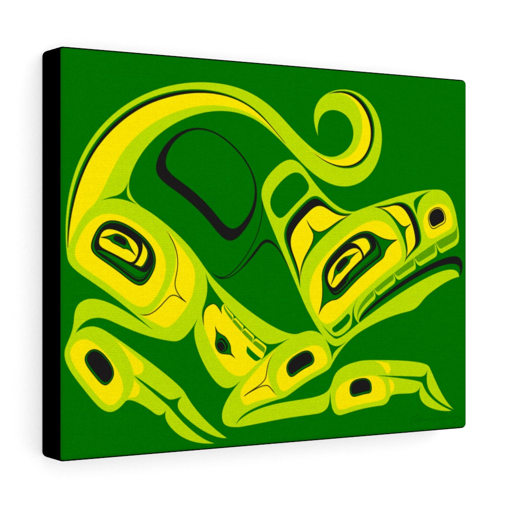 green ceyote on Canvas Gallery Wraps