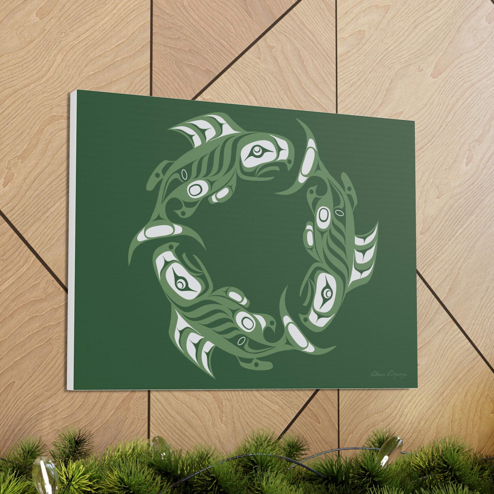 Deep Ocean Salmon Canvas 2023