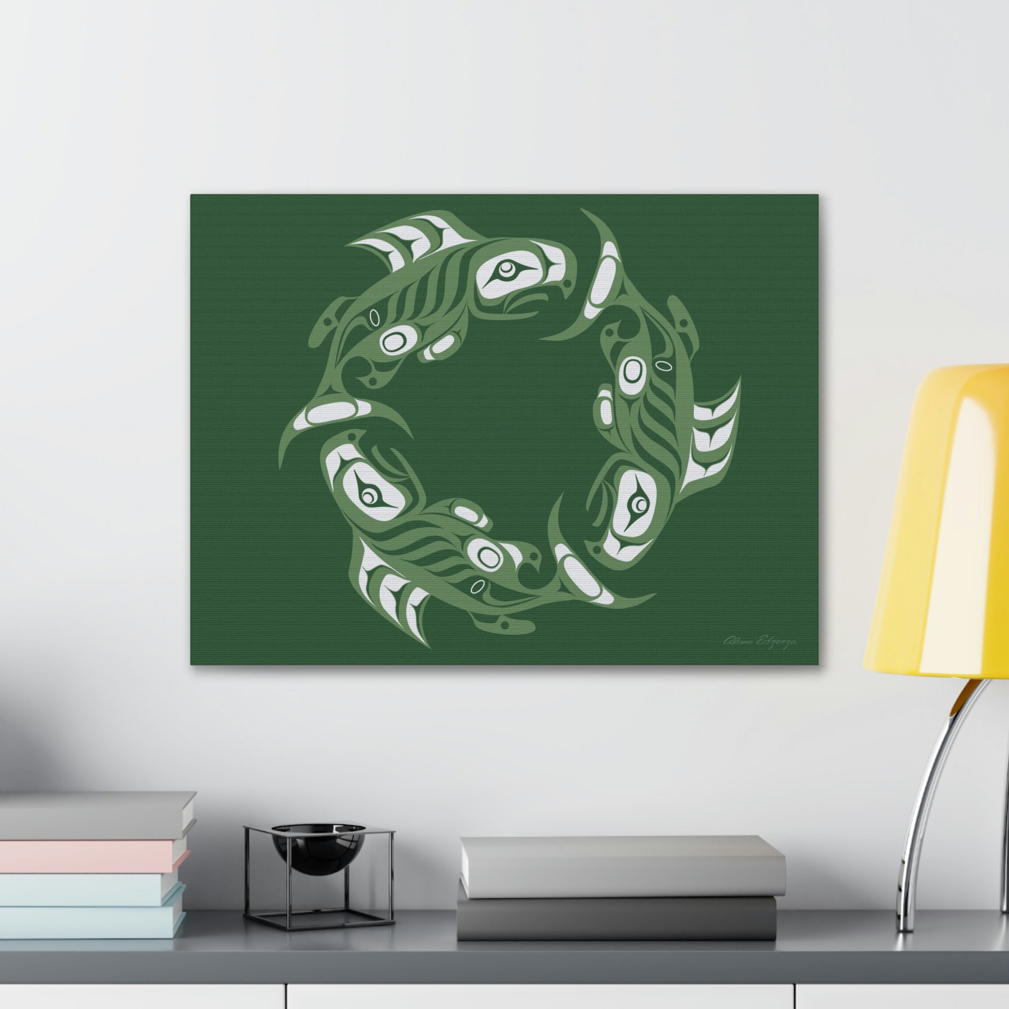 Deep Ocean Salmon Canvas 2023