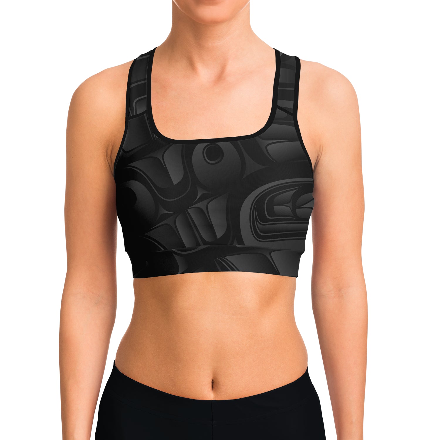 Black Chilkat Sports Bra