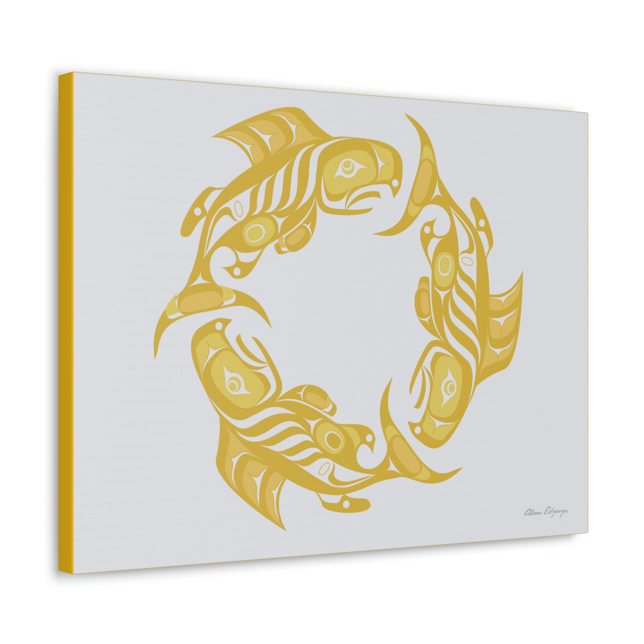 Fall Salmon Cycle Canvas 2023