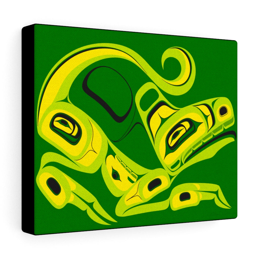 green ceyote on Canvas Gallery Wraps