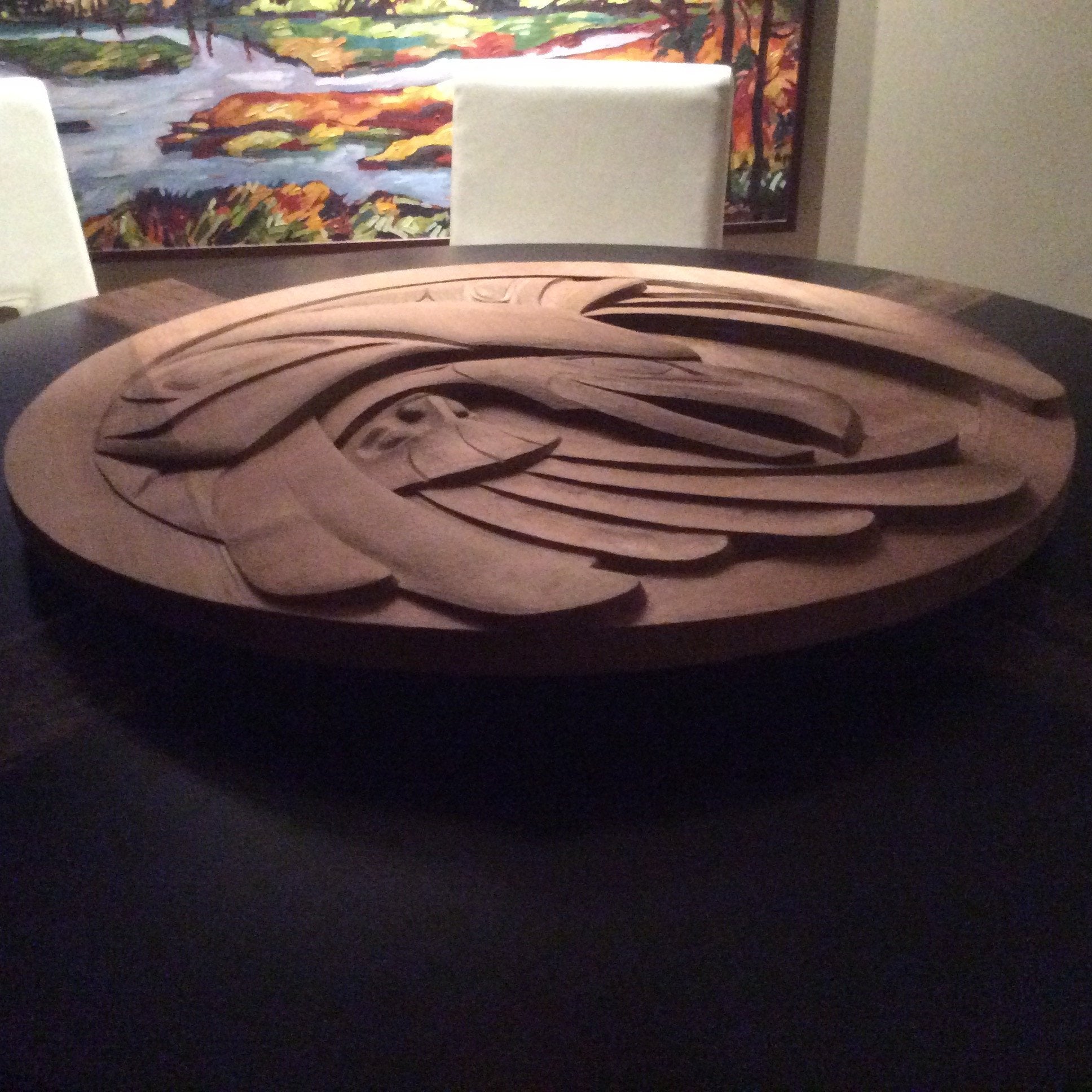 "Succession" 40" Cedar Carved Panel