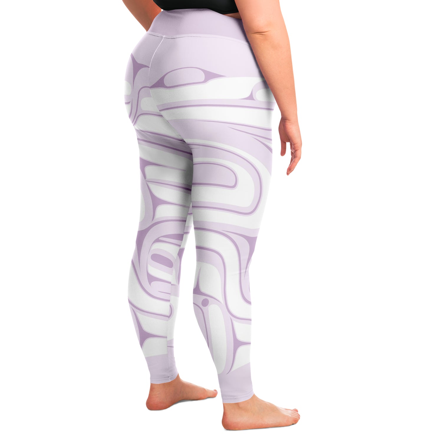 Light Purple Plus Size Leggings