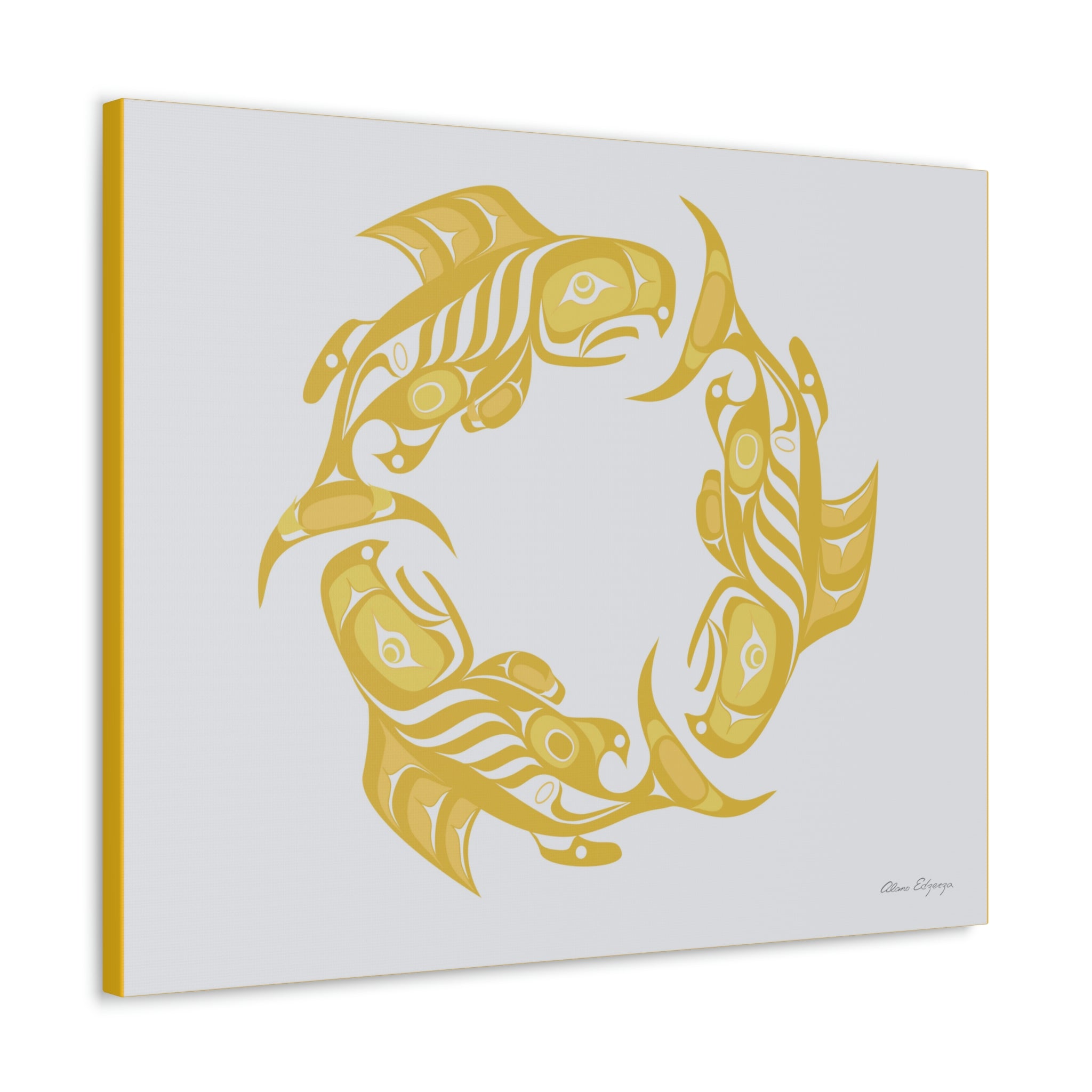 Fall Salmon Cycle Canvas 2023