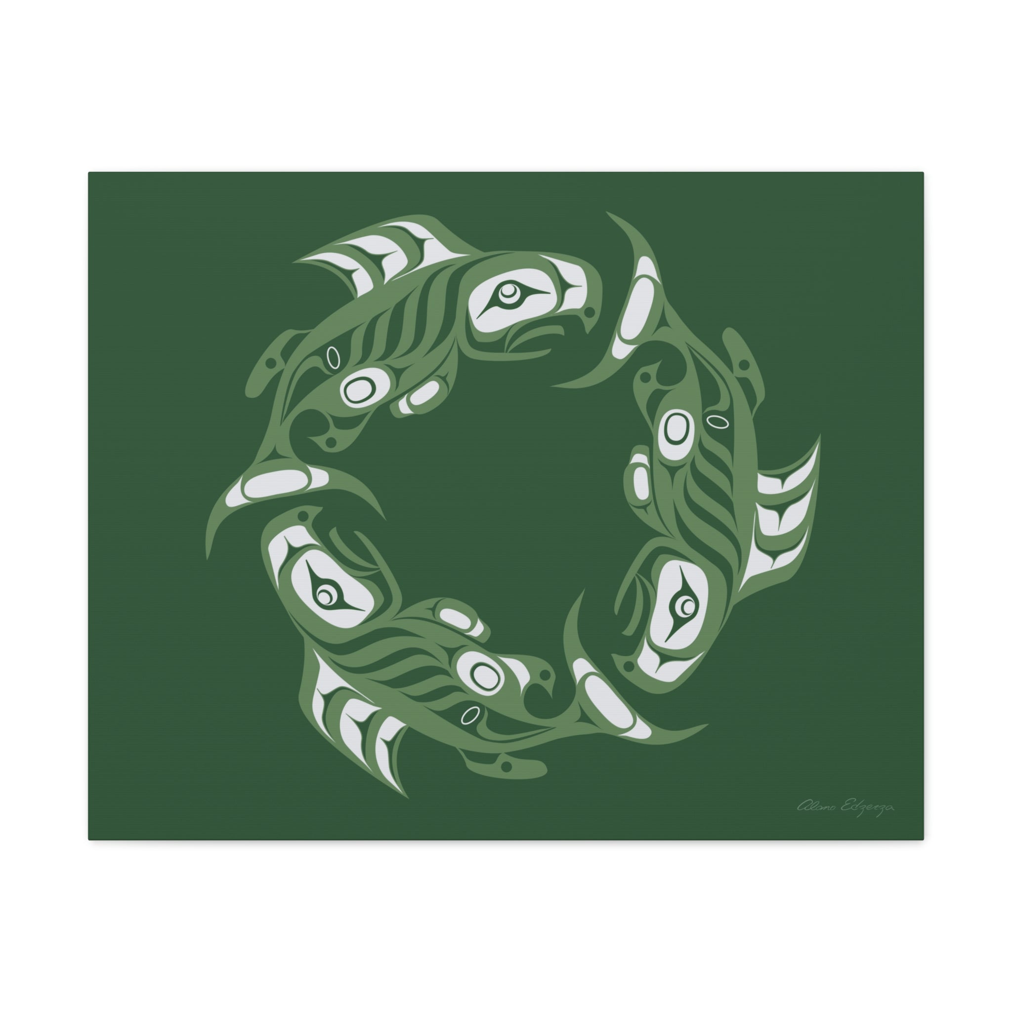 Deep Ocean Salmon Canvas 2023