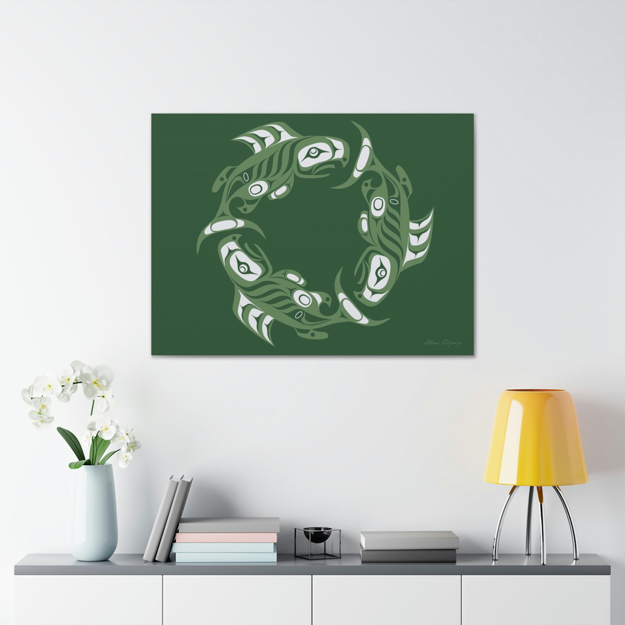 Deep Ocean Salmon Canvas 2023