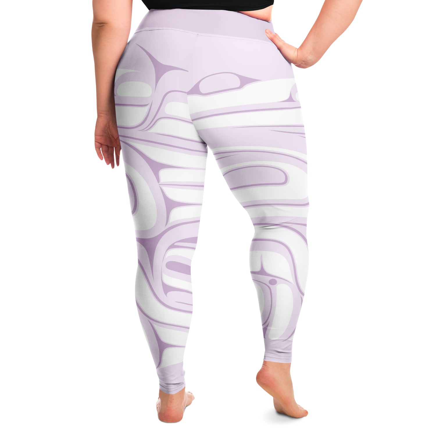 Light Purple Plus Size Leggings