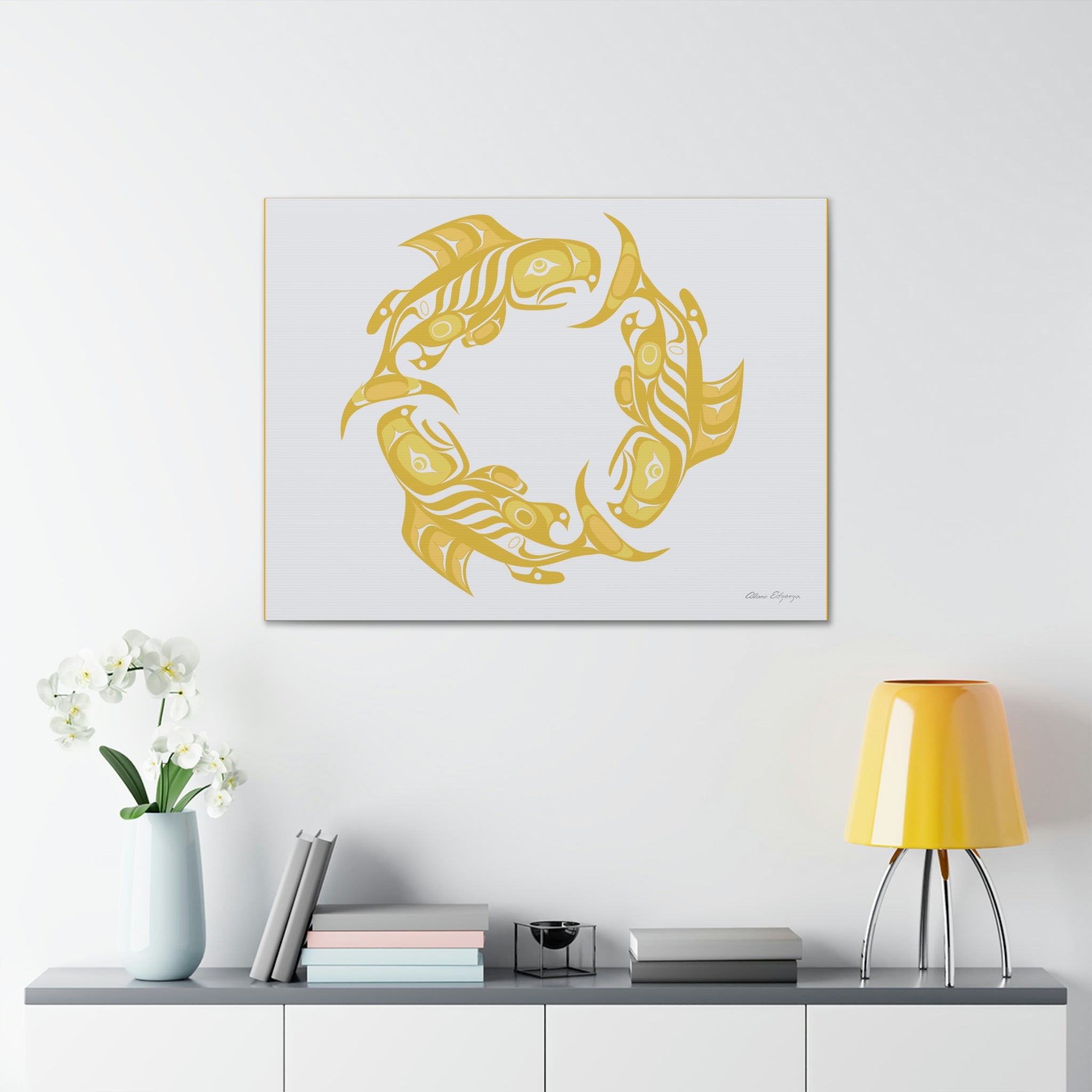 Fall Salmon Cycle Canvas 2023