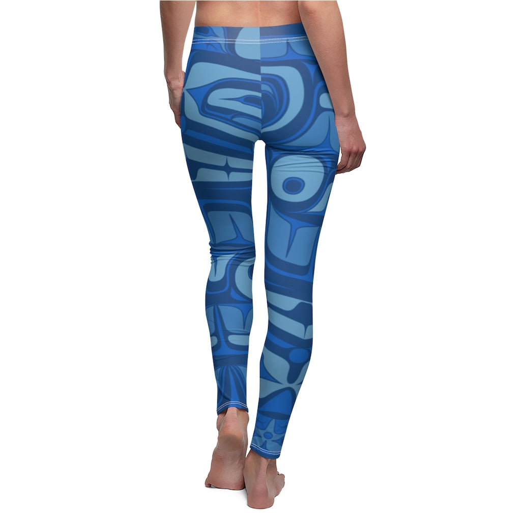 Aqua Formline on Women's Cut & Sew Casual Leggings